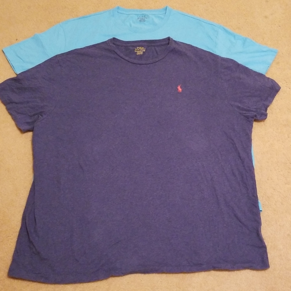 2 - 2XL Polo Round Neck Classic Tshirts - 2 shirts
